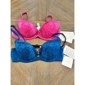 Lot of 2 NWT La Perla padded push up bras size 36B